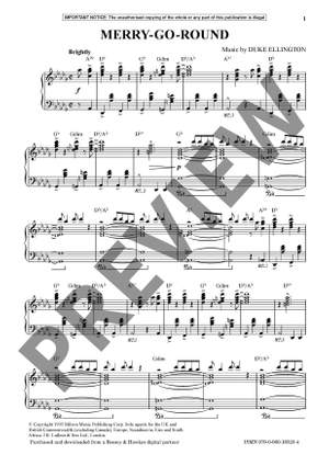 Ellington, Edward Kennedy "Duke": Merry Go Round (Piano) - Digital Sheet Music