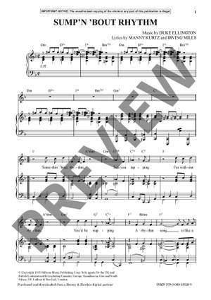 Ellington, Edward Kennedy "Duke": Sump’n ’Bout Rhythm (Voice & Piano) - Digital Sheet Music