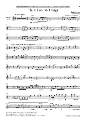 Fitzgerald, Ella: These Foolish Things (Clarinet) - Digital Sheet Music