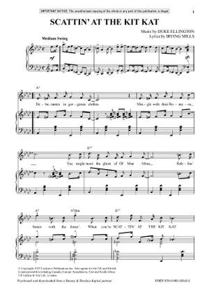 Ellington, Edward Kennedy "Duke": Scattin’ At The Kit Kat (Voice & Piano) - Digital Sheet Music