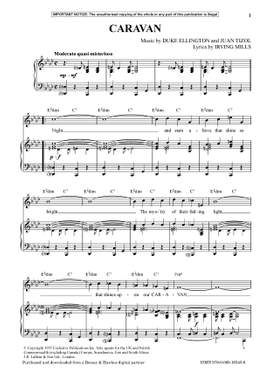 Ellington, Edward Kennedy "Duke": Caravan (Voice & Piano) - Digital Sheet Music