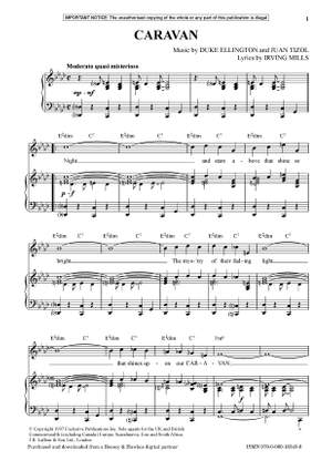 Ellington, Edward Kennedy "Duke": Caravan (Voice & Piano) - Digital Sheet Music