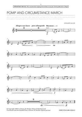 Elgar, Edward: Land Of Hope And Glory (Pomp and Circumstance March No. 1) (Trumpet) - Digital Sheet Music