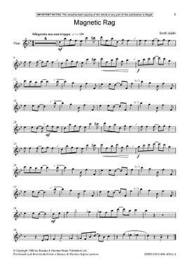 Joplin, Scott: Magnetic Rag (Flute) - Digital Sheet Music
