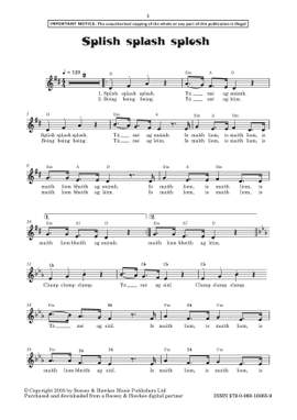 Furlong, Sue: Splish Splash Splosh (Children's Voices & Piano) - Digital Sheet Music