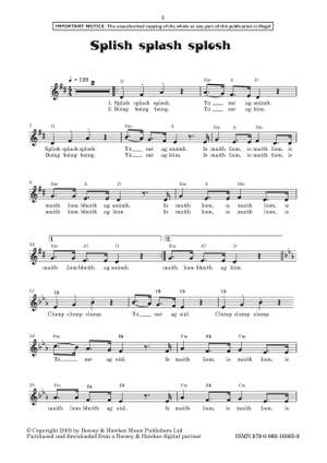 Furlong, Sue: Splish Splash Splosh (Children's Voices & Piano) - Digital Sheet Music