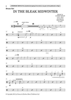 Todd, Will: In the bleak midwinter (Jazz Trio accompaniment) - parts