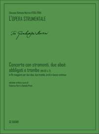 Giovanni Battista Martini: Concerto con stromenti, due oboè obbligati, trombe