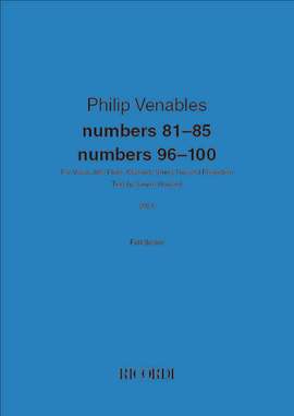 Philip Venables: numbers 81-85, numbers 96-100