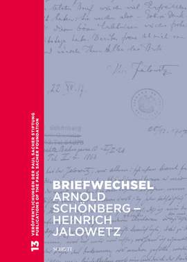 Briefwechsel Arnold Schönberg – Heinrich Jalowetz Vol. 7