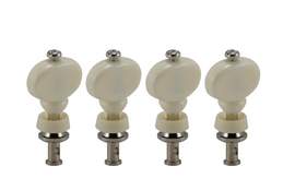 Grover Champion 2 Series Nickel Ukulele Set 4 - White Buttons
