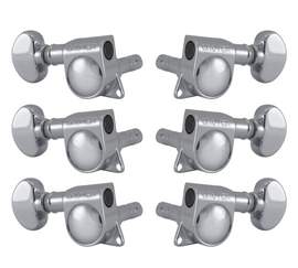 Grover Mid-Size Locking Rotomatics 406 Series Chrome Set 3+3