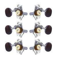 Grover Sta-Tite 18:1 Horizontal 97 Series Chrome Set 3+3 - Rosewood Buttons