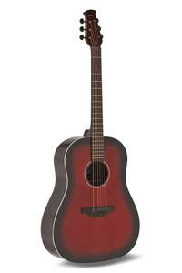 Applause Acoustic Guitar Jump Slope Shoulder D Gloss Cherry Burst