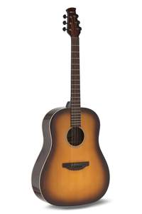 Applause Acoustic Guitar Jump Slope Shoulder D Gloss Tobacco Burst