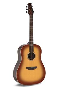Applause Acoustic Guitar Jump Slope Shoulder D Gloss Vintage Cherry