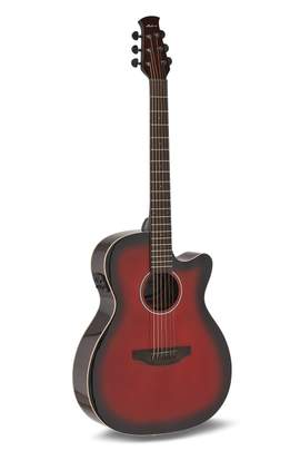 Applause E-Acoustic Guitar Jump OM Electro Cut Gloss Cherry Burst