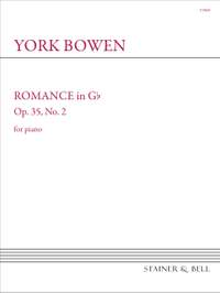 Bowen, York: Romance in G flat. Op. 35 No. 2. Piano Solo