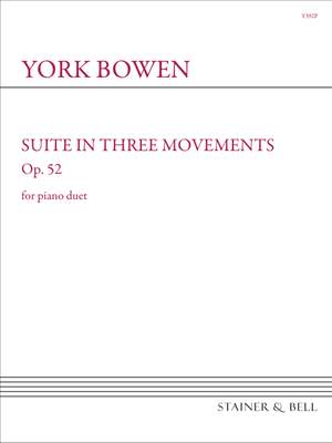 Bowen, York: Suite in Three Movements Op 52. Piano Duet