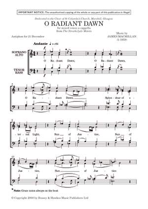 MacMillan, James: O Radiant Dawn