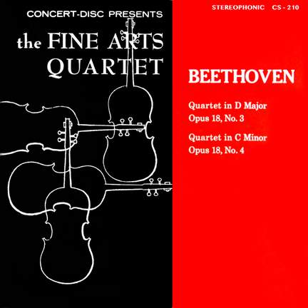 Beethoven: String Quartets, Op. 18, Nos. 3 & 4