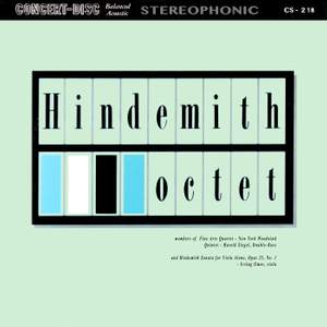 Hindemith: Octet & Sonata for Viola Alone, Op. 25, No. 1