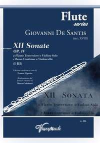 Giovanni de Santis: XII Sonate Op. IV Vol. I (I-III)