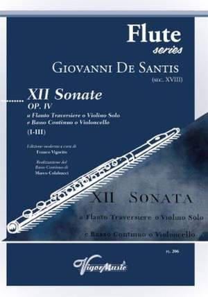 Giovanni de Santis: XII Sonate Op. IV Vol. I (I-III)