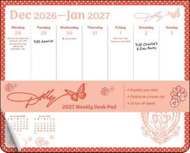 Dolly Parton 2027 Weekly Desk Pad Calendar