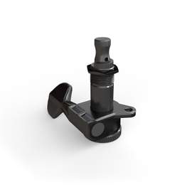 D'Addario Auto-Trim Locking Tuning Machine, Single In-Line Black