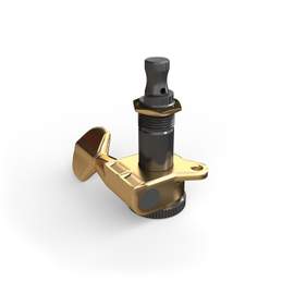 D'Addario Auto-Trim Locking Tuning Machine, Single In-Line Gold