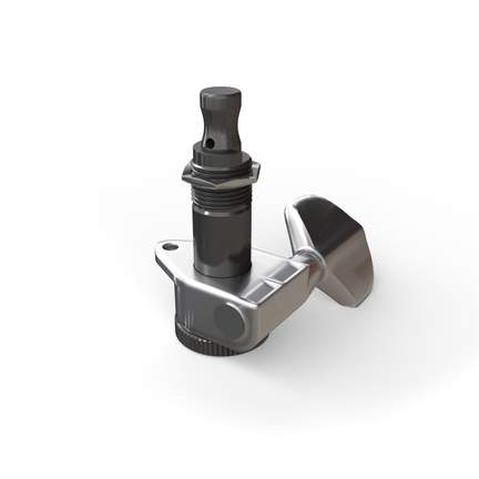 D'Addario Auto-Trim Locking Tuning Machine, Single Bass Side Machine, Chrome