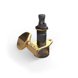D'Addario Auto-Trim Locking Tuning Machine, Single Treble Side Machine, Gold