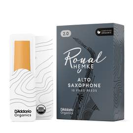 Royal Hemke Organic Alto Saxophone Reeds, Strength 2.0, 10-pack