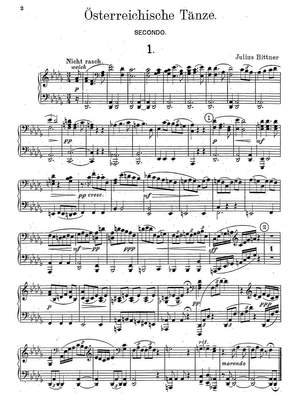 Bittner, Julius: Tänze aus Österreich für Klavier zu vier Händen, 1918