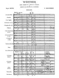 Massenet, Jules: Werther. Drame lyrique en quatre actes