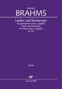 Brahms: Lieder and Romances, op. 93a
