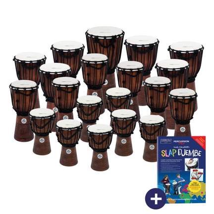 Percussion Plus Jammer Djembe 20 pack - rope-tuned
