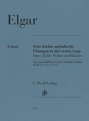Elgar: Very Easy Melodious Exercises in the First Position Op. 22