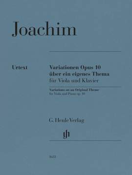 Joachim, J: Variationen über ein eigenes Thema op. 10