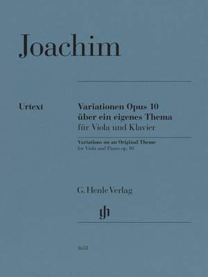 Joachim, J: Variationen über ein eigenes Thema op. 10