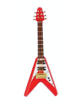 Magnet Electric Guitar (V) red 10 cm