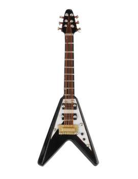 Magnet Electric Guitar (V) black 10 cm