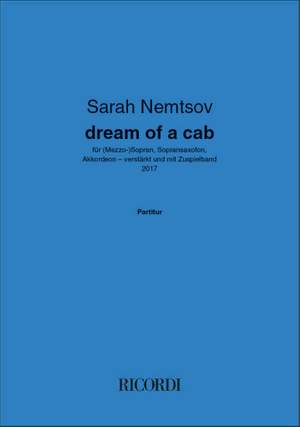 Sarah Nemtsov: dream of a cab