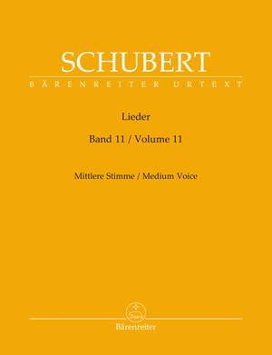 Schubert, Franz: Lieder Medium Voice (Volume 11)