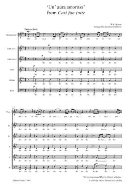 Wolfgang Amadeus Mozart: ‘Un’ aura amorosa’ from Cosi fan tutte
