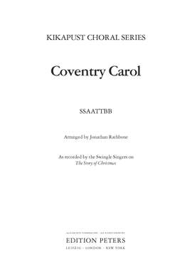 Traditional: Coventry Carol