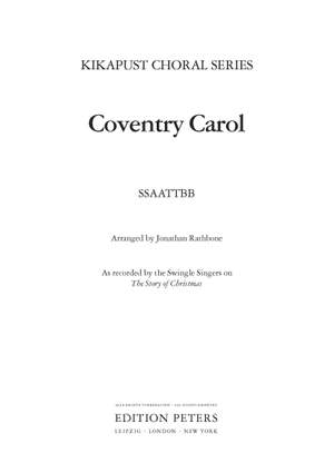 Traditional: Coventry Carol