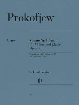 Prokofiev, S: Sonate Nr. 1 f-moll F minor op. 80
