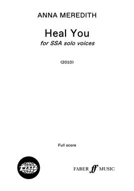 Anna Meredith: Heal You